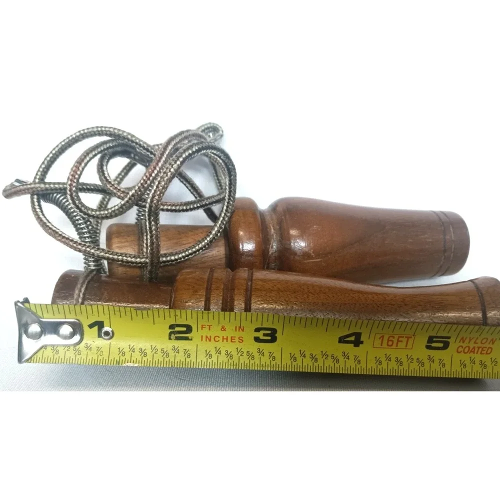 Vintage Set of TWO wooden Duck Calls on Lanyard